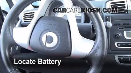 2009 smart car battery location
